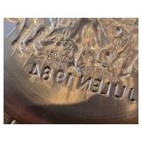 7 1/2' Christmas theme Pewter Collector's Plate by Astri Holthe (1984) (Norway)