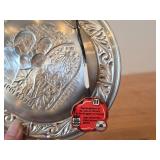 7 1/2' Christmas theme Pewter Collector's Plate by Astri Holthe (1991) (Norway)