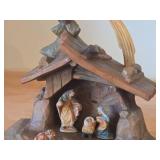 Hand Carved Olive Wood Nativity Scene