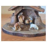Hand Carved Olive Wood Nativity Scene