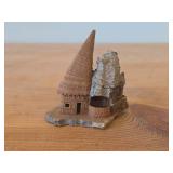 Lot of (2) Vintage Cork Miniature Model Town Streetscapes