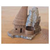 Lot of (2) Vintage Cork Miniature Model Town Streetscapes