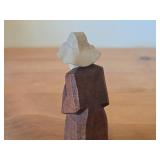 Vintage Shepherd with Hat and Staff Hand Carved German & Creche Figurine by Hermann Meyer