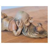 Vintage Salvans Gnome The Mediator Hand Carved Wood Figurine by Anri (Italy)