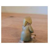 Vintage Little Folks of the Salvans Collection Gnome theme The Ale Woman Hand Carved Wood Figurine by Anri (Italy)
