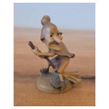 Vintage Happy Witch theme Hand Carved Wood Figurine by Anri (Italy)