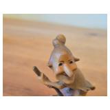 Vintage Happy Witch theme Hand Carved Wood Figurine by Anri (Italy)