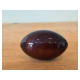 Vintage Genuine Handcrafted Barbados Mahogany Egg Figurine by Medford Mahogany Creations (Barbados)