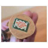 Lot of (2) Figurines - Anri Handcarved Handpainted Wood Bird (Italy) 2-1/2', Kesa Danish Design Blue Bird Figurine 2-1/2' long