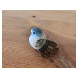 (4) Red Cardinal Figurines 1', (1) Mini Bird Figurine 2' long