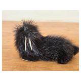 Vintage Walrus theme Real Fur Figurine (1950-1970's) (Germany)
