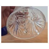 Lot of (2) Vintage Bells - Mageret Cobalt Blue Hand Cut Lead Crystal from West Germany Cold War Era 5-1/2', Cut Crystal from 1970-1980's 8'