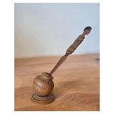 Hand Carved Wooden Candle Stand - Tratak Stand - Made in India