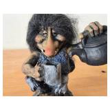 Scandinavian Troll Pouring Tea theme Figurine by Paul Bonner© Bebe® (Norway)