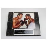 Ring Legends Mohammad Ali and Joe Frazier Autographed Boxing Photo Plaque Ring Legends Mohammad Ali and Joe Frazier Autographed Boxing Photo Plaque
