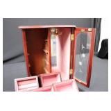 Miniature Jewelry Armoire with Glass Door - 5 Drawers Miniature Jewelry Armoire with Glass Door - 5 Drawers