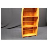 Boat-Shaped Wooden Display Shelf with Interior Shelves Boat-Shaped Wooden Display Shelf with Interior Shelves