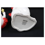 Coca-Cola Polar Bear Cookie Jar with Cub Lid - White Ceramic, Red Scarf Coca-Cola Polar Bear Cookie Jar with Cub Lid - White Ceramic, Red Scarf