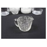 Starburst Crystal Cut-Glass Set - Assorted Glassware with Lidded Dish Starburst Crystal Cut-Glass Set - Assorted Glassware with Lidded Dish