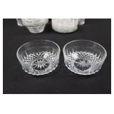 Starburst Crystal Cut-Glass Set - Assorted Glassware with Lidded Dish Starburst Crystal Cut-Glass Set - Assorted Glassware with Lidded Dish
