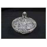 Starburst Crystal Cut-Glass Set - Assorted Glassware with Lidded Dish Starburst Crystal Cut-Glass Set - Assorted Glassware with Lidded Dish