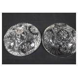 Starburst Crystal Cut-Glass Set - Assorted Glassware with Lidded Dish Starburst Crystal Cut-Glass Set - Assorted Glassware with Lidded Dish