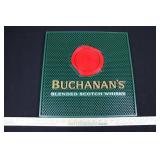 BUCHANAN'S Blended Scotch Whisky Bar Mat - Green Textured Promotional Sign BUCHANAN'S Blended Scotch Whisky Bar Mat - Green Textured Promotional Sign