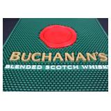 BUCHANAN'S Blended Scotch Whisky Bar Mat - Green Textured Promotional Sign BUCHANAN'S Blended Scotch Whisky Bar Mat - Green Textured Promotional Sign