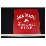 Jack Daniel's Tennessee Fire Bar Mat - 9in Square, Red Textured Jack Daniel's Tennessee Fire Bar Mat - 9in Square, Red Textured