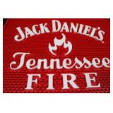 Jack Daniel's Tennessee Fire Bar Mat - 9in Square, Red Textured Jack Daniel's Tennessee Fire Bar Mat - 9in Square, Red Textured