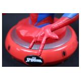Spider-Man Bust Figure on Red Base Light Up - Marvel Superhero Statue Spider-Man Bust Figure on Red Base Light Up - Marvel Superhero Statue