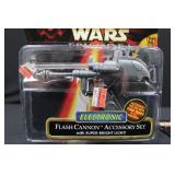 Star Wars Episode I Flash Cannon Accessory Set Electronic with Super-Bright Light & Glue Stick 70023 Star Wars Episode I Flash Cannon Accessory Set Electronic with Super-Bright Light & Glue Stick 70023