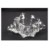 NOA Crystal Glass Petal Edge Compote Dish - Clear Centerpiece NOA Crystal Glass Petal Edge Compote Dish - Clear Centerpiece