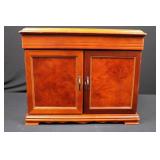 Wood Jewelry Armoire with Mirror - 2 Doors, Velvet Interior, Multiple Drawers Wood Jewelry Armoire with Mirror - 2 Doors, Velvet Interior, Multiple Drawers