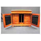 Wood Jewelry Armoire with Mirror - 2 Doors, Velvet Interior, Multiple Drawers Wood Jewelry Armoire with Mirror - 2 Doors, Velvet Interior, Multiple Drawers