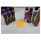 Black Bingo Tote Bag - Front Pockets with Assorted Spray Ink Bottles Black Bingo Tote Bag - Front Pockets with Assorted Spray Ink Bottles