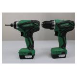 Hitachi DS10DFL2 & WH10DFL2 10.8V Cordless Drills (Lot of 2) Hitachi DS10DFL2 & WH10DFL2 10.8V Cordless Drills (Lot of 2)