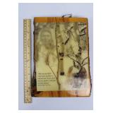 Plaque - Historic Native American Quote - Wooden Keepsake Plaque - Historic Native American Quote - Wooden Keepsake