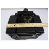 Ceramic Black Decorative Stove with Floral Base and Lid Ceramic Black Decorative Stove with Floral Base and Lid