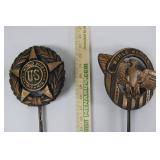 World War Memorial Flag Holders - WWI & WWII (Lot of 3) World War Memorial Flag Holders - WWI & WWII (Lot of 3)