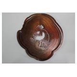 Copper Nested Round Wall Plaques - Animal Silhouettes (Lot of 2) Copper Nested Round Wall Plaques - Animal Silhouettes (Lot of 2)