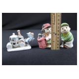 Giftcraft 3-Piece Porcelain Figurine Set - Train Engine & Couple, Made in Taiwan Giftcraft 3-Piece Porcelain Figurine Set - Train Engine & Couple, Made in Taiwan