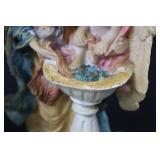 Angel Figurines (Pair) with Pedestal Plate - 8.5 in tall, 5.5 in wide Angel Figurines (Pair) with Pedestal Plate - 8.5 in tall, 5.5 in wide
