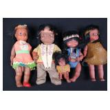 Dolls - Native American Style Beaded Fringe (Lot of 5) Dolls - Native American Style Beaded Fringe (Lot of 5)