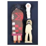 Skookum Indian Dolls (H. H. Tammen Co.) Lot of 3 - Vintage Native Figurines Skookum Indian Dolls (H. H. Tammen Co.) Lot of 3 - Vintage Native Figurines