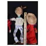 Mexican Folk Art Marionette Puppets - Puerto Vallarta (Lot of 4) Mexican Folk Art Marionette Puppets - Puerto Vallarta (Lot of 4)