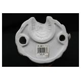 Owl Figurine Ceramic Sculpture - Brown & White, Made in Taiwan Owl Figurine Ceramic Sculpture - Brown & White, Made in Taiwan