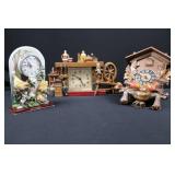 Bird Motif Ceramic Clocks (Lot of 3) Bird Motif Ceramic Clocks (Lot of 3)