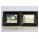 Vintage Foil Art Miniature Framed Pictures - Set of 4 Vintage Foil Art Miniature Framed Pictures - Set of 4