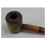 Vintage 1950s Floral Tapestry Purse - Derringer Lighter, Wooden Pipe, Indian Head Match Safe Vintage 1950s Floral Tapestry Purse - Derringer Lighter, Wooden Pipe, Indian Head Match Safe